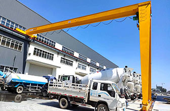 山東濟(jì)南半門(mén)式起重機(jī)項(xiàng)目